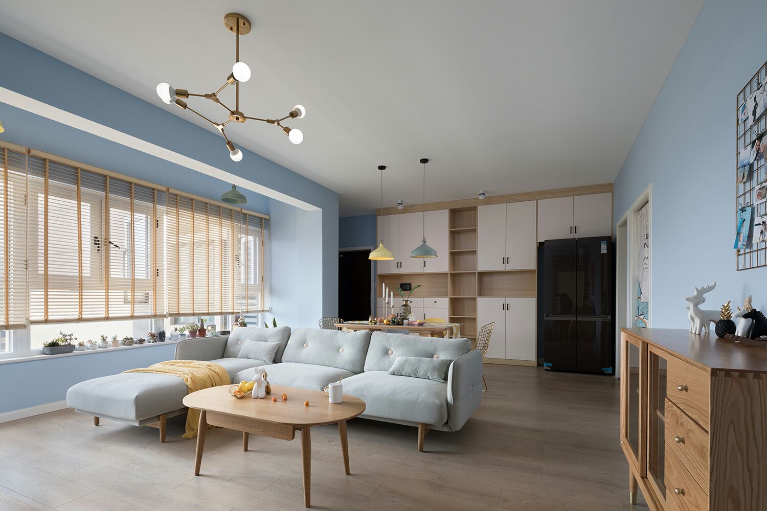 100㎡北欧风餐厅装修效果图